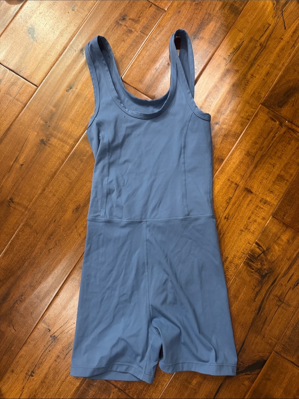 SET Active Dusty Blue Scoop Tank Romper